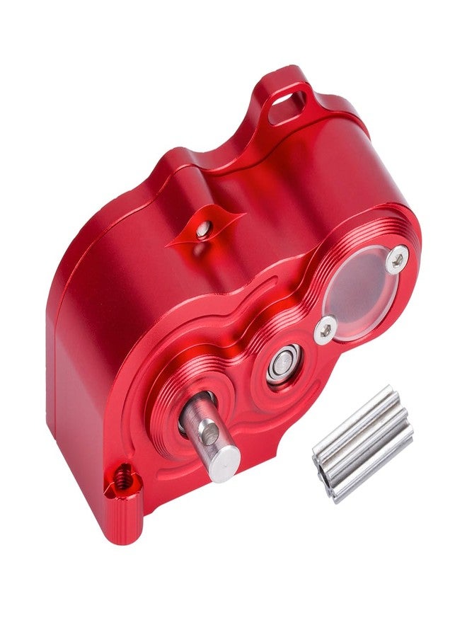 YSKMLOLP SCX10 TRX4 Gearbox,LCG Crawler R2 Metal Transmission Low Center of Gravity Gearbox for 1/10 RC Car SCX10 TRX4 RC4WD Capra Axle DIY Chassis(Red) - Image 1